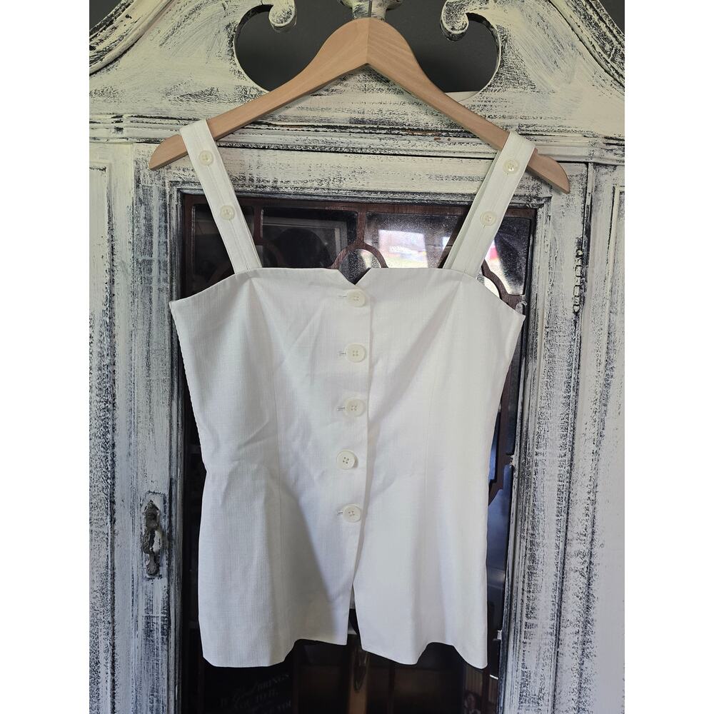 NWT Derek Lam 10 Crosby Creamy White Nova Vest Top - Size 2 - Picture 5 of 5